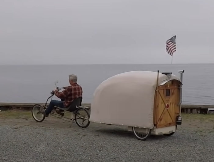 DIY 腳踏車露營拖車