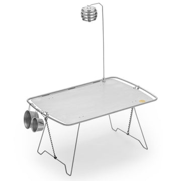 HIDEOFF • 3P 金屬管鋁合金桌 METAL TUBE GRAND 3P TABLE (BEAVER 黃銅徽章版)