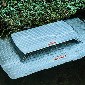 HIDEOFF • JETSETT FLAT mini 輕量鋁合金隨身小桌 (附收納袋)