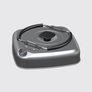 日本燕三條 4w1h • 方型扁水壺 Flat Kettle|扁平設計好收納省空間,露營居家兩用的輕巧煮水壺