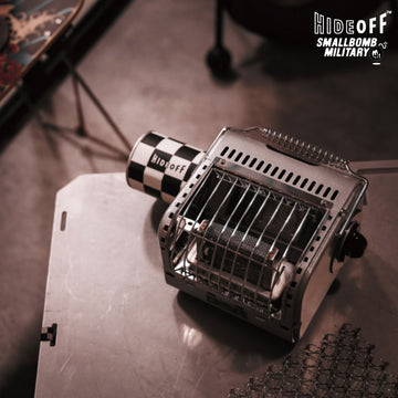 HIDEOFF • Military Heater 軍風solo迷你暖爐(復古金屬銀色)