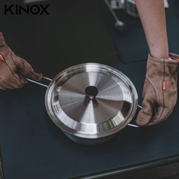 韓國KINOX • 不鏽鋼附蓋雪拉鍋 1.8L SS POT 1800