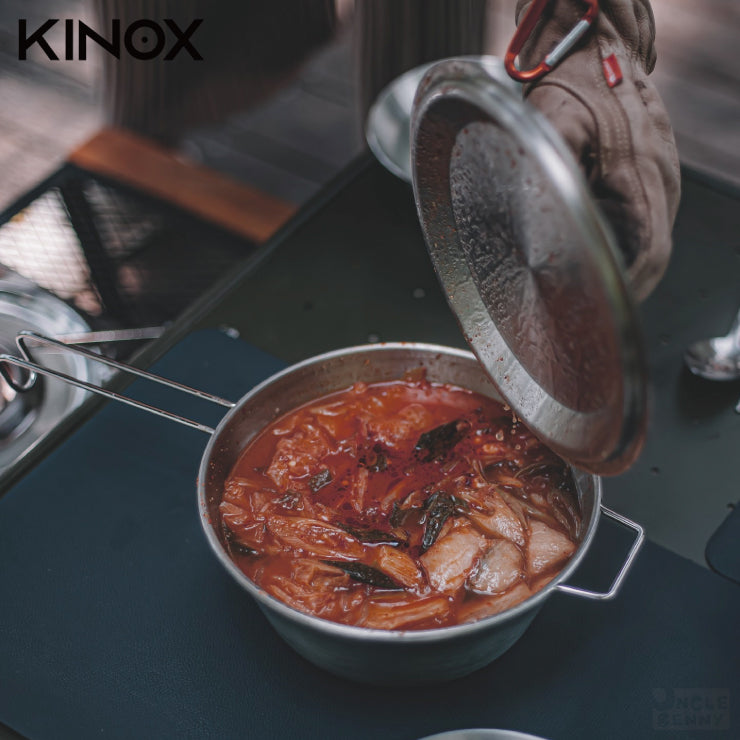 韓國KINOX • 不鏽鋼附蓋雪拉鍋 1.8L SS POT 1800