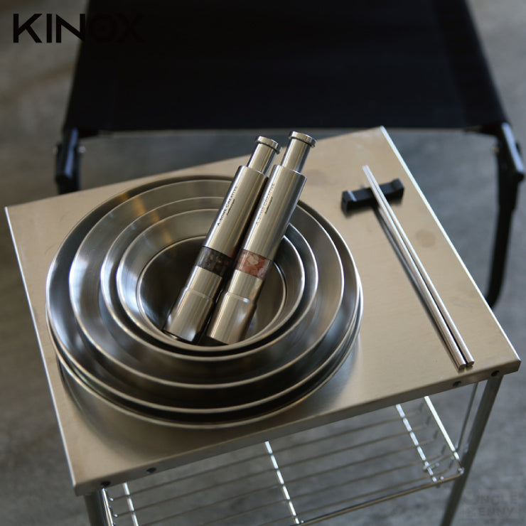 韓國KINOX • 不鏽鋼6P餐盤組(6種尺寸都幫你準備好了/含收納袋) SS 6P SET