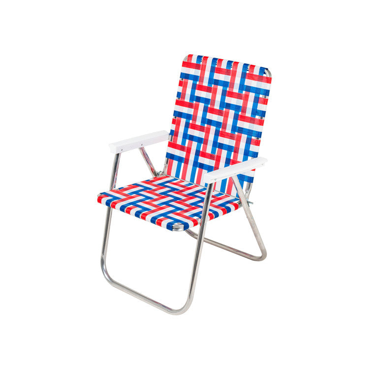 美國LAWN CHAIR • 編織摺疊椅 OLD GLORY (紅藍白經典系列) 2024預購團