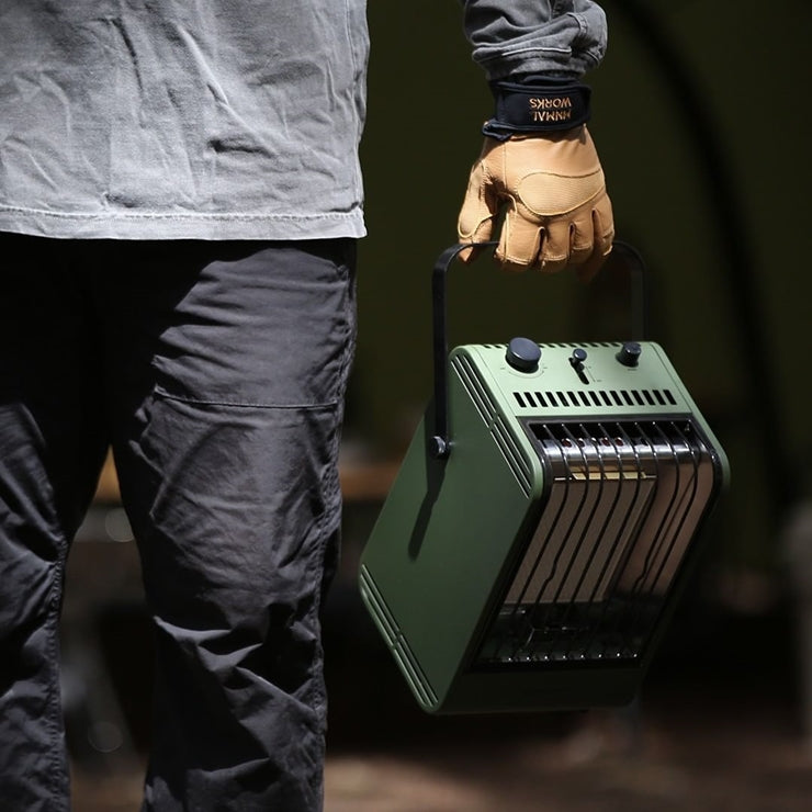 Minimal Works | 暖和的溫吉瓦斯暖爐 | ONGI Gas Heater 金屬銀/橄欖綠(公司貨) 少量現貨囉