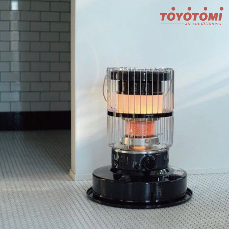 TOYOTOMI • KR-47A-B 二段目二次燃燒設計煤油暖爐(黑) 享三年保固