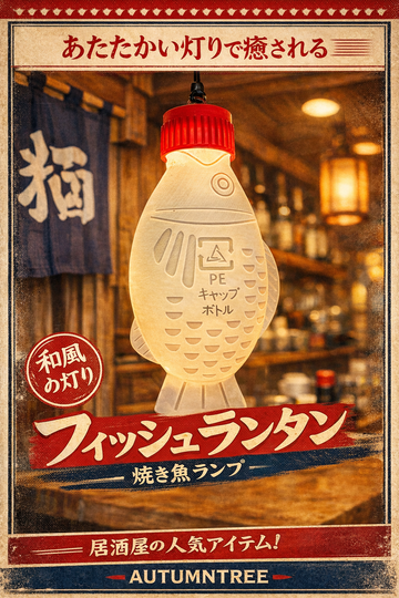 有些幽默背後，藏著最老派的溫情：AUTUMNTREE 小魚醬油瓶燈罩