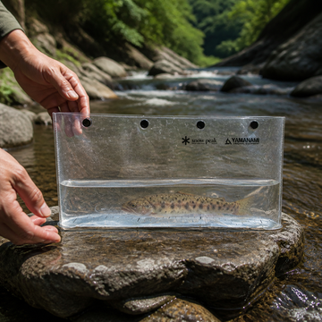Snow Peak Capture L 在溪邊盛水觀察魚體準備放流