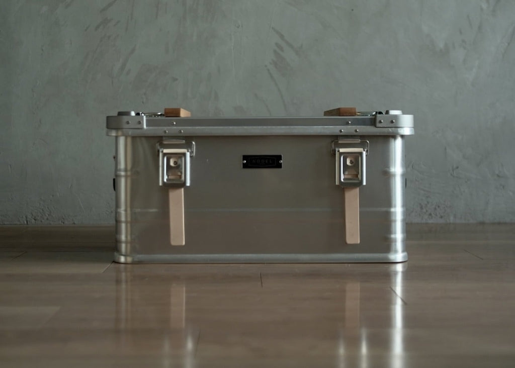 NODEL DESIGN｜Beck Container 63L 裝備鋁箱 (附洞洞板 & 真皮扣帶套組)