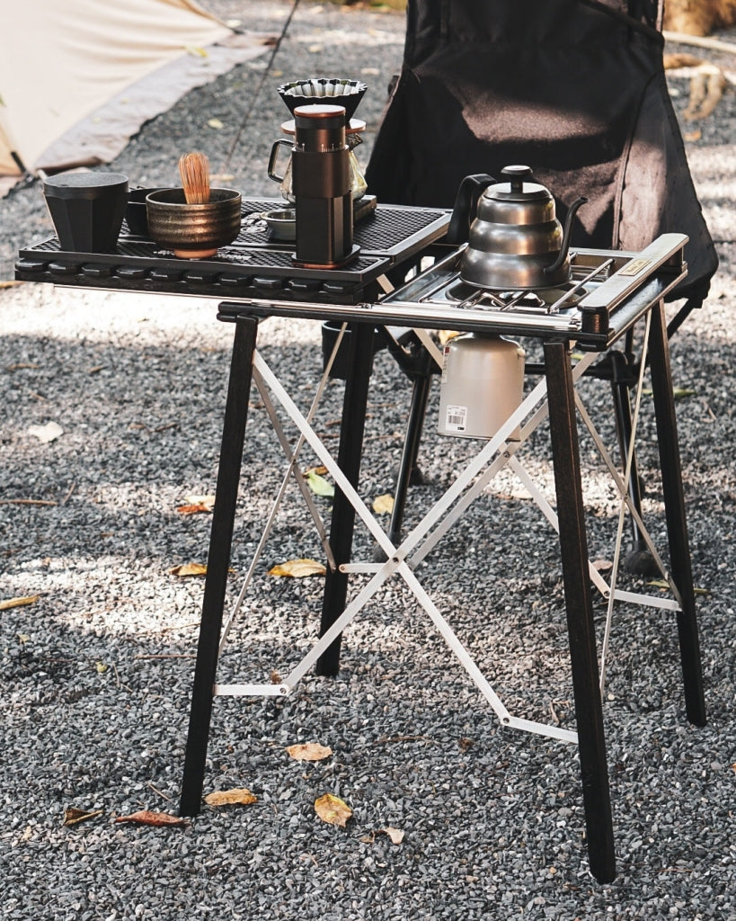 Morning Camp • 高腳滑軌桌｜實木 × 金屬的質感平衡｜③款可選｜首波預購中