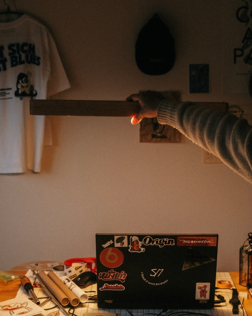 wildingout｜LF1984 無線實木吊燈｜日常與戶外之間｜帶著走的一盞燈｜Made in Japan