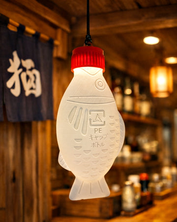 AUTUMNTREE｜韓國秋樹工作室｜小魚醬油瓶燈罩