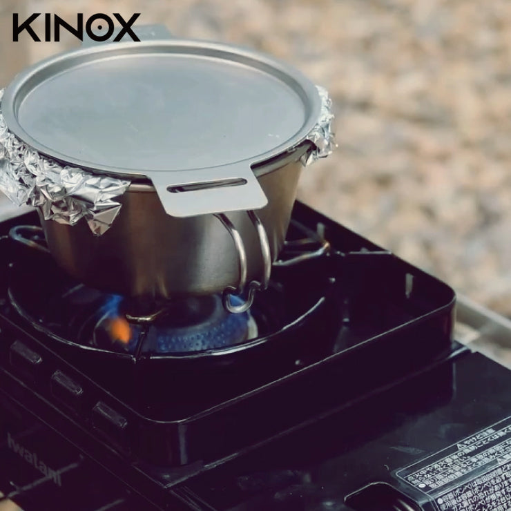 韓國KINOX • 2way 不鏽鋼淺碟蓋 STS 1T LID PLATE