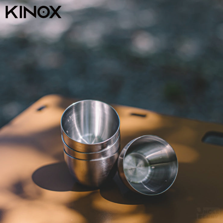 韓國KINOX • 不鏽鋼小酒杯4入套組 STS SHOT GLASSES