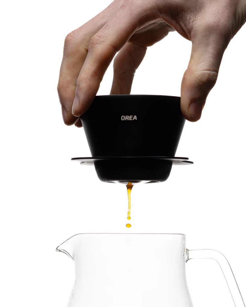 英國 OREA｜O1 Brewer Steel 不鏽鋼手沖濾杯｜Obsidian 曜石黑