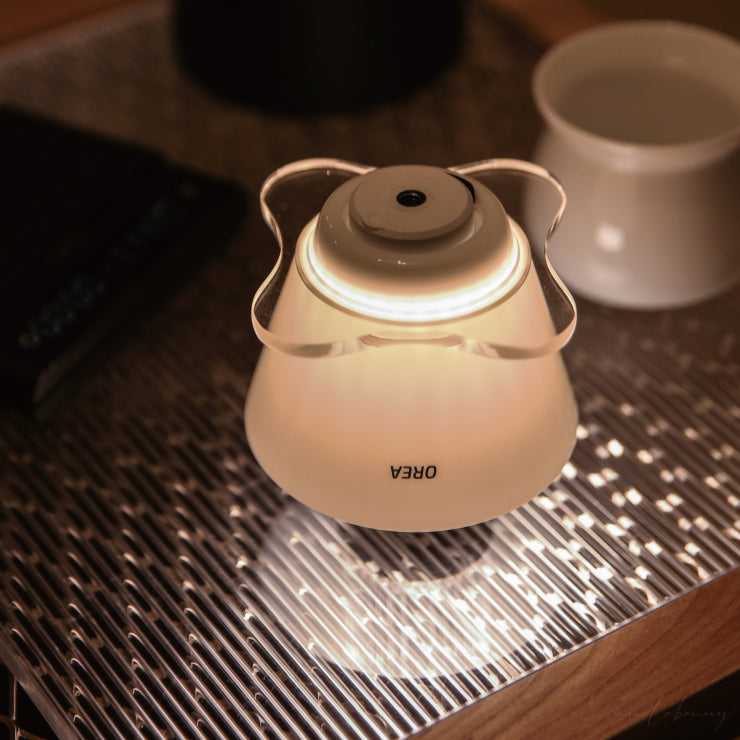 英國 OREA • Brewer Porcelain 純淨白瓷濾杯 w/ 透明壓克力底座