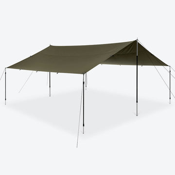 Helinox｜戰術方型天幕 420x420cm｜軍棕 Military Tan｜Tac. Recta 4.2