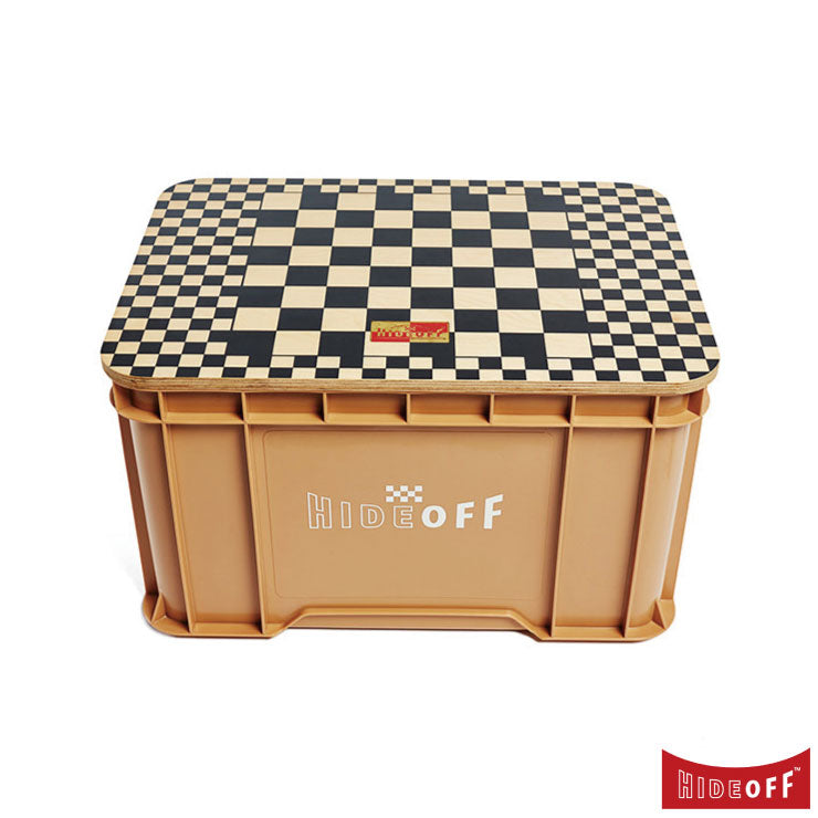 HIDE OFF • CargoBox 棋盤風格裝備收納箱(棕褐)