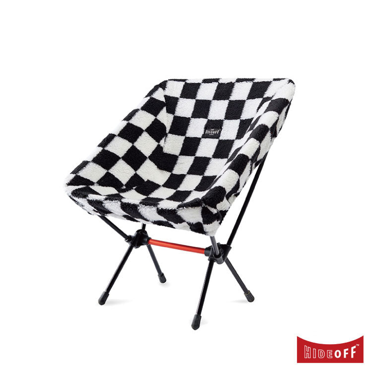 HIDE OFF • Chair Cover 絨毛椅套 (黑白棋盤)- 出貨不包含輕量椅
