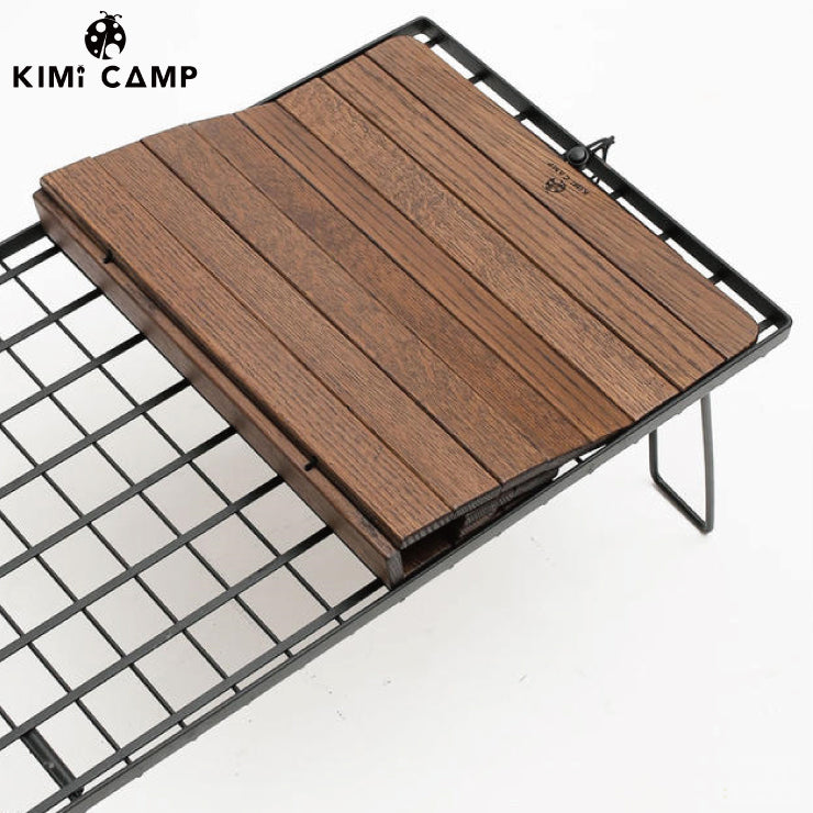 KIMI CAMP • KURU-KURU蛋捲桌板(摺疊網桌架專用) 三款: 原木色/深木色/雙木色 - 出貨附收納袋
