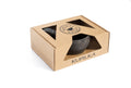 a box with a microwave inside of it 