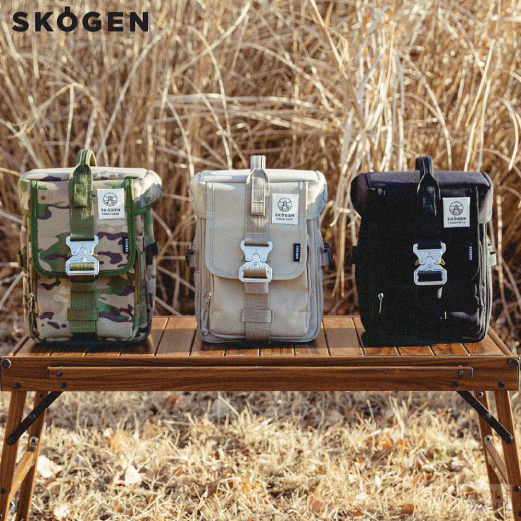 SKOGEN • 翻蓋收納包 Flap Bag (五款顏色：黑/ 米白/ 軍綠/ 狼棕/ 迷彩)